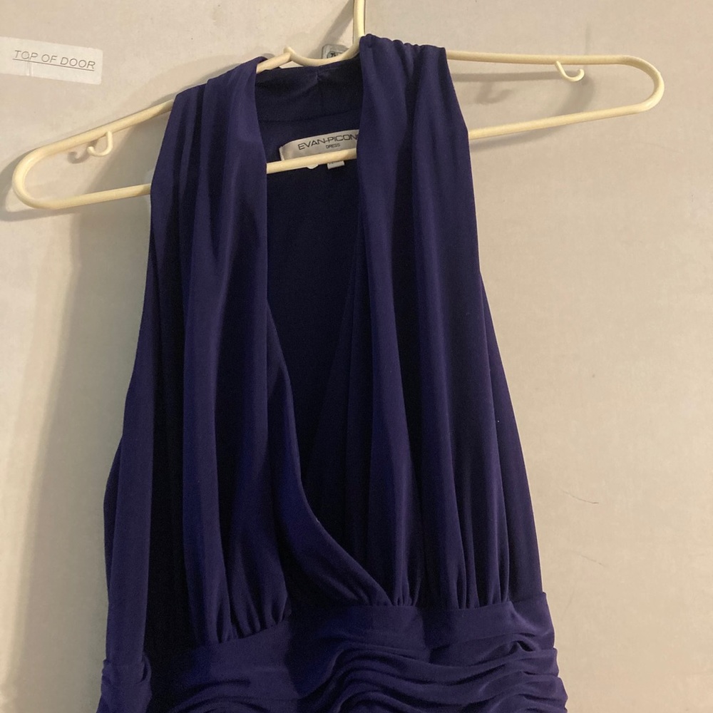 Dress purple Evan-Picone wedding party event